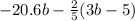  - 2 + 0.6b - \frac{2}{5} (3b - 5)