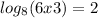  log_{8}(6x +3) = 2