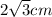 2 \sqrt{3} cm