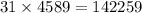 31 \times 4589 = 142259