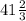 41 \frac{2}{3} 