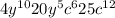 4y^{10} + 20y^{5}c^{6}+25c^{12}