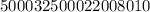 5000 32500022008010
