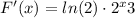 F'(x) = ln(2) \cdot 2^x + 3