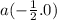 a( - \frac{1}{2} .0)