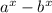 a^x-b^x