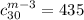 c_{30} ^{m-3 }=435