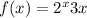 f(x)=2^x+3x