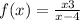 f(x) = \frac{x + 3}{x - 4} 