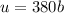 u=380b
