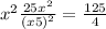 x^{2} + \frac{25x^{2}}{(x + 5)^{2}} = \frac{125}{4}