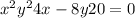 x^{2}+y^{2}+4x-8y+20=0