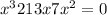 x^{3} + 21 + 3x + 7x^{2} = 0