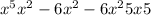 x^{5}+x^{2} -6x^{2}-6x^{2}+5x+5