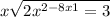 x+\sqrt{ 2 x^{2 - 8x+1} =3