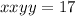 x + xy + y = 17