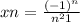 xn = \frac{( - {1)}^{n} }{n ^{2} + 1} 