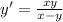 y'=\frac{x+y}{x-y}