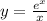 y=\frac{e^x}{x}