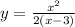 y=\frac{x^{2} }{2(x-3)}