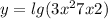 y=lg(3x^2+7x+2)