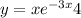 y=xe^{-3x} +4
