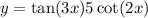 y = \tan(3x) + 5 \cot(2x) 