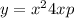 y = {x}^{2} + 4x + p