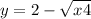 y = 2 - \sqrt{x + 4} 