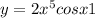 y = 2x {}^{5} + cosx + 1