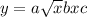 y = a \sqrt{x} + bx + c