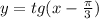y = tg(x - \frac{\pi}{3} )