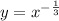 y = x ^ { - \frac{ 1}{3} } 
