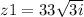 z1 = 3 + 3 \sqrt{3i}