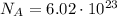 N_A=6.02\cdot10^{23}