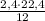 \frac{2,4\cdot22,4}{12}