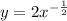 y=2 x^{- \frac{1}{2}}