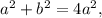 a^2+b^2=4a^2,