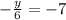 -\frac{y}{6}=-7