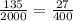  \frac{135}{2000} = \frac{27}{400} 