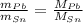 \frac{m_{Pb}}{m_{Sn}} =\frac{M_{Pb}}{M_{Sn}}