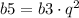 b5=b3\cdot{q^2}