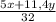 \frac{5x+11,4y}{32}