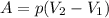 A=p(V_{2}-V_{1})