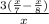 \frac{3(\frac{x}{7}-\frac{x}{8})}{x}