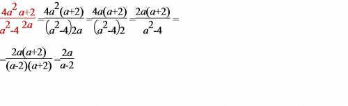 Выражение: 4а^2/a^2-4 x a+2/2a *-* / - дробь