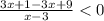 \frac{3x+1-3x+9}{x-3}<0