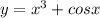 y = x^3+cosx