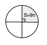 Площадь кругового сектора равна 9пи см квадратных. найдите радиус круга , если соответсвующий этому 