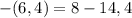 -(6,4)=8-14,4